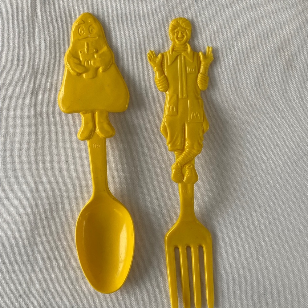McDonald’s Ronald and Grimace Fork-Spoon Vintage